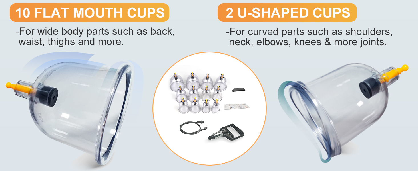 12 cupping kit for massage therapy