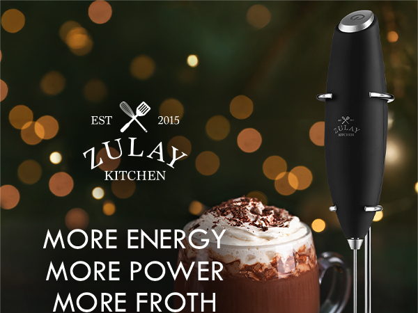 milk frother with stand