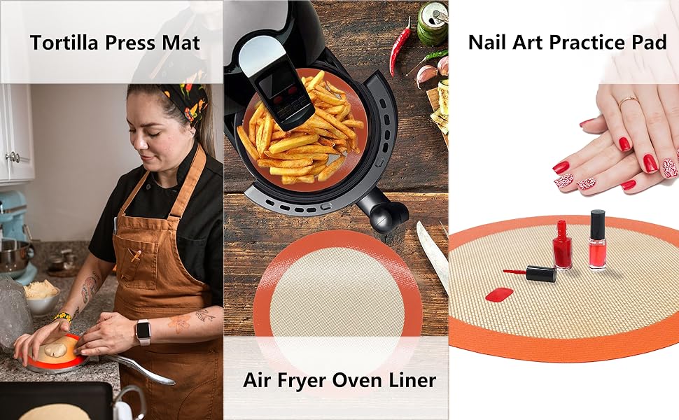 round silicone baking mat A4