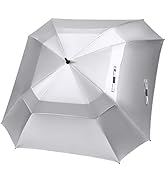 G4Free Extra Large Golf Umbrella 62/68 inch Vented Square Umbrella Windproof Auto Open Double Can...