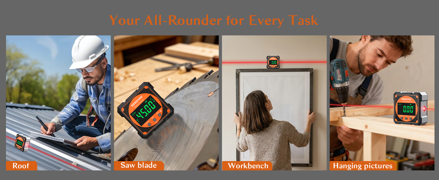 All-rounder for roof, saw, workbench, hanging