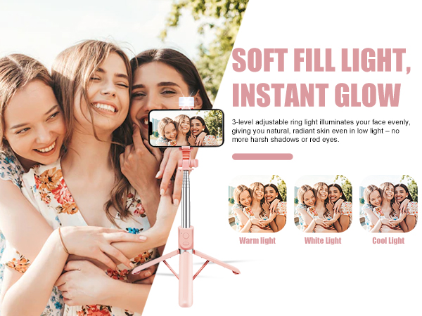 selfie stick with remote