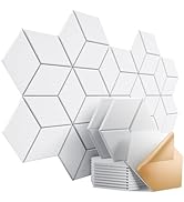 Dailycooper 12 Pack Self-Adhesive Acoustic Panels 12" X 10" X 0.4" - Sound Proof Foam Panels with...