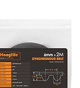 HANGLIFE GT2 Timing Belt with Copper Buckle - 3D Printer Open Synchronous Belt (2mm Pitch) 3D Pri...