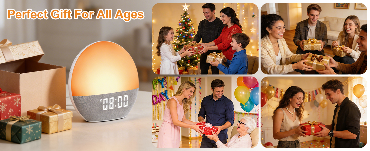 sunrise alarm clock with sound machine