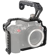 NICEYRIG Cage Kit with Ergonomic Top Handle [New Version] for Canon EOS R5 C / R5 / R6 II / R6 Mi...