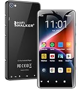 HIFI WALKER G7 Pro Portable MP3 Player with Android 13, Touchscreen Display, Dual Cameras, Blueto...