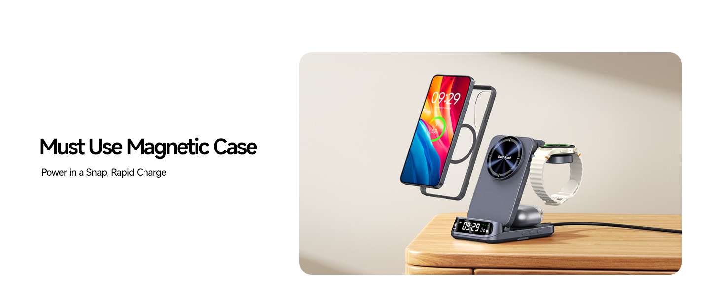 3 in 1 magnetic charging station