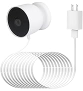 Power Cable Compatible with Google Nest Cam Outdoor or Indoor, Battery, 30Ft/9.1m Weatherproof Ou...