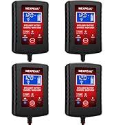 [4-Pack]1.75-Amp Car Battery Charger, 6V and 12V Smart Fully Automatic Battery Charger Maintainer...