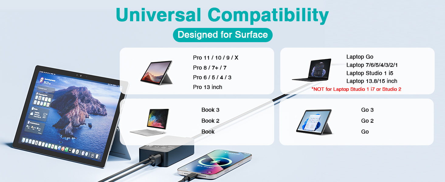 microsoft surface laptop charger