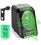 Huepar Box-1G Laser Level Self-Leveling, 150ft Outdoor Green Cross Line with Pulse Mode, 150° Ver...