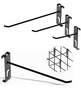 NACETURE Double Gridwall Hooks- 30 Pcs Display Hooks for Grid Wall Panel- Grid Wall Hooks 4/6/8 i...