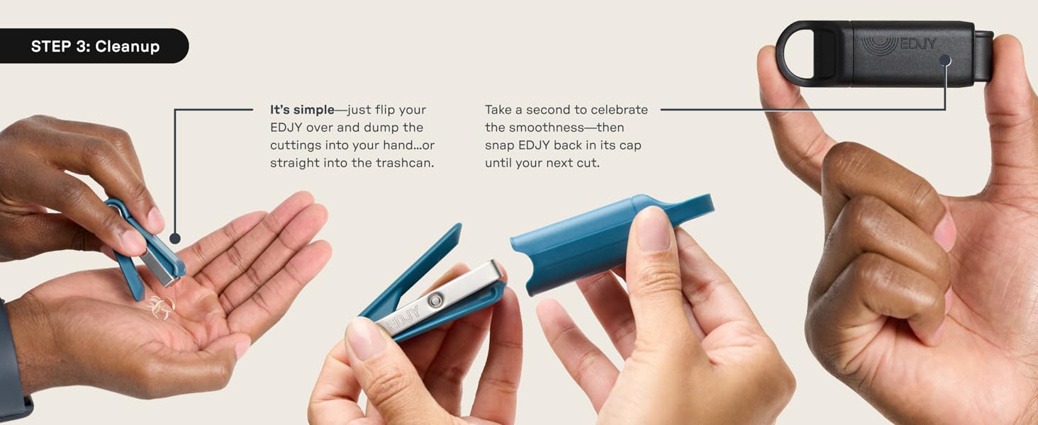 How to use EDJY nail clipper to collect your clippings