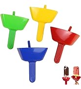 KINTEGOOD 4 PCS Reusable Popsicle Holders, No Drip Ice Cream Cone Holder, Ice Pops Holder, Popsic...