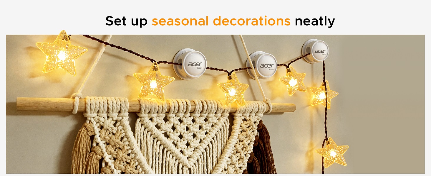Set up seasonal decorations neatly