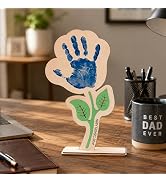 Fathers Day Crafts from Kids - Custom Handprint Set 3, Personalized Best Dad Ever Handprint Kit F...