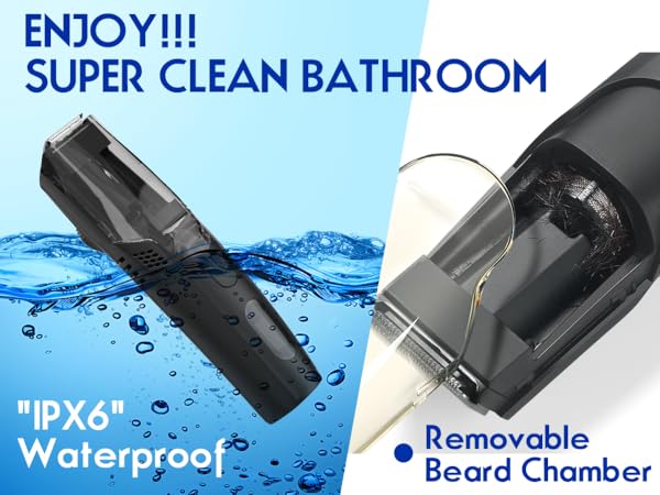 Vacuum Beard Trimmer for Men