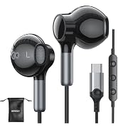 USB C Headphones for iPhone 17 16 15 Pro Max Plus Wired Earbuds USB C Ear Buds Type C Earphones w...