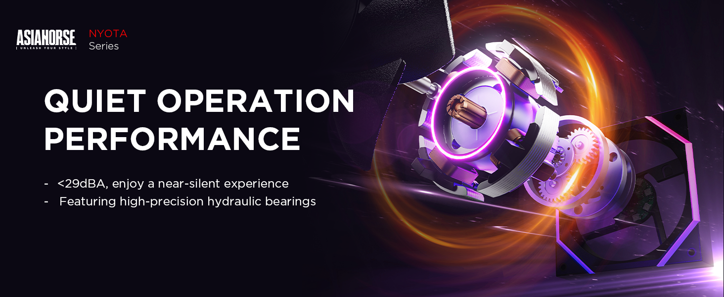 ASIANORSE NYOTA Series QUIET OPERATION PERFORMANCE