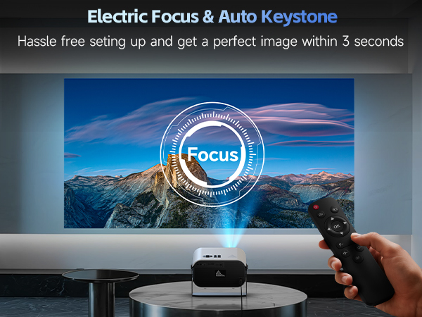 4K Projector with wifi and bluetooth
