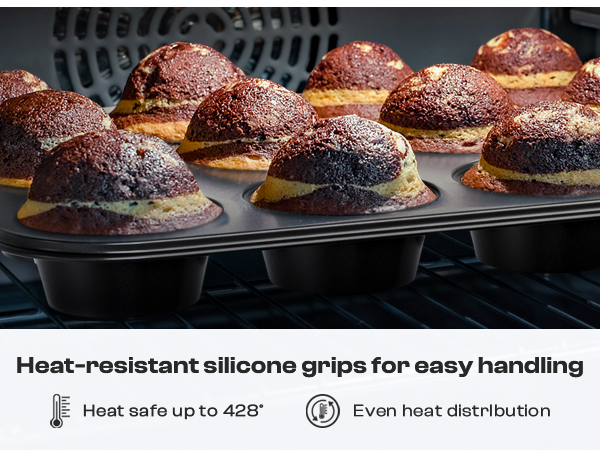 Stackable 16-Piece Bakeware Set - Donut Pan, Heart Pan, Oven Mitts, Utensils &amp;amp; Rack Included