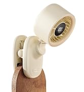 TRILINK Clip on Fan, Small USB Desk Fan with Rechargeable Battery, Oscillation, Timer, Stepless S...