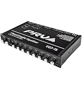 PRV AUDIO EQ7-15 7 Band Graphic Equalizer 15 Volt RCA Line-Level Output with Fader and Subwoofer ...