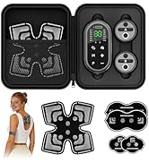 KingPavonini Wireless TENS Unit Muscle Stimulator - All-in-One Storage &amp; Charging, 48 Modes 30 In...