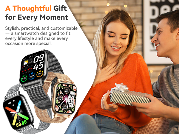 smart watch for iphone compatible; watch gift for women