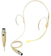 SEYUGOPTI Ta3f Double Earset Over Headworn Mic, Professional Headset Microphone for AKG Wireless ...