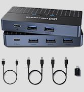 USB 3.0 Switch 2 in 4 Out USB Switcher 1