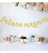 Future Mr &amp; Mrs Banner for Engagement Bridal Shower Bride and Groom Party Decorations