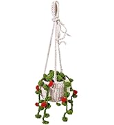 HFZRZFH Boho Crochet Plant Hanging Basket for Car Rear View Mirror - Cute Aesthetic Car Accessori...