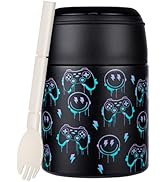 10oz Soup Thermo for Hot Food Kids Insulated Food Jar with Spoon Wide Mouth Stainless Steel Lunch...