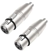 SQWRWY SQWRY 2-Pack XLR Female to RCA Female Adapter Kit, Professional Audio Connector Gender Cha...