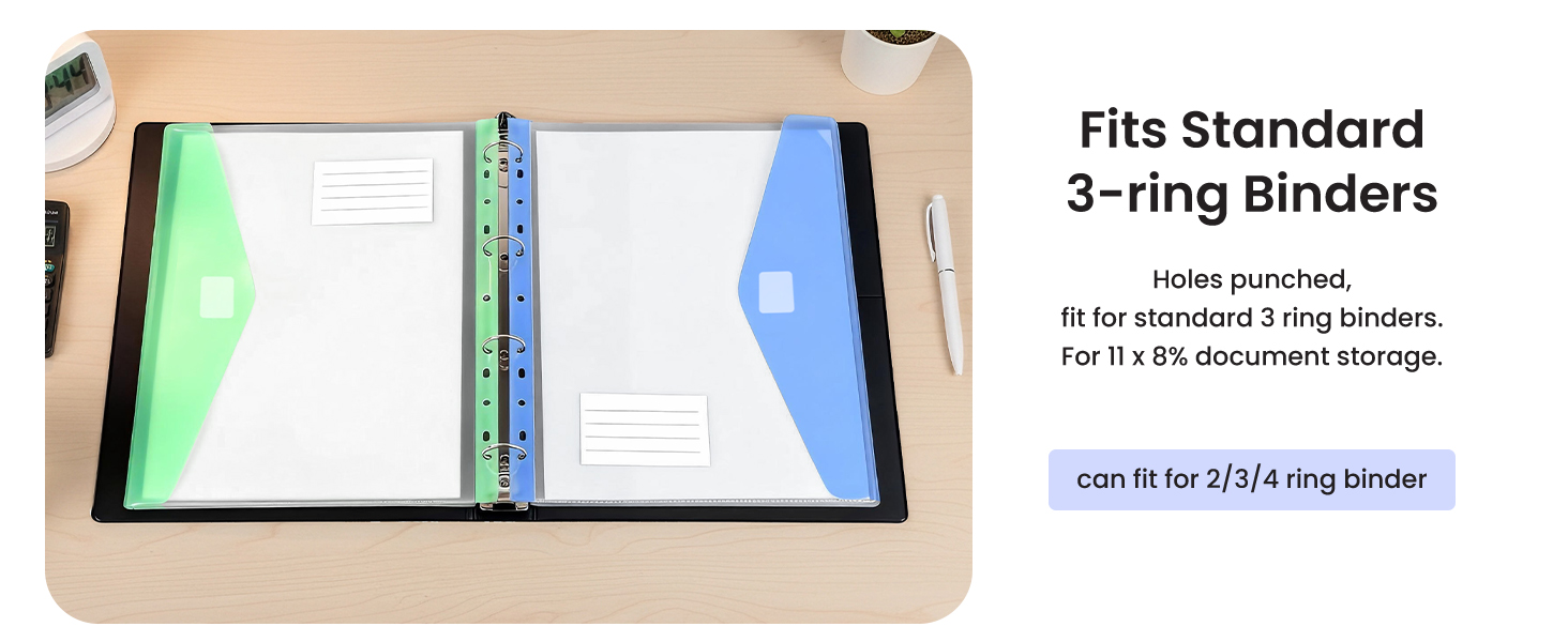 11 Holes Expandable Binder Folders