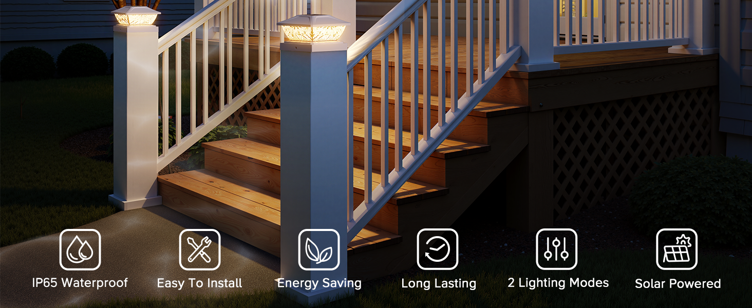 4x4 post solar lights