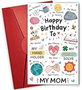 NewEleven Gifts For Mom - Heartfelt Message, Birthday Card For Mom From Daughter, Son, Kids - Mea...