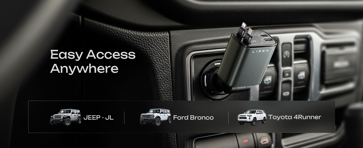 lisen retractable car charger