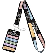 Cute ID Badge Holder Lanyard for ID Badge Keys Inspirational Quotes for Work &amp; Preppy School ID C...