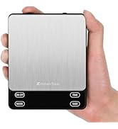 KitchenTour Nano Coffee Scale with Timer 3kg/0.1g, 3 Mode for Espresso Machine and Pour Over, Hig...