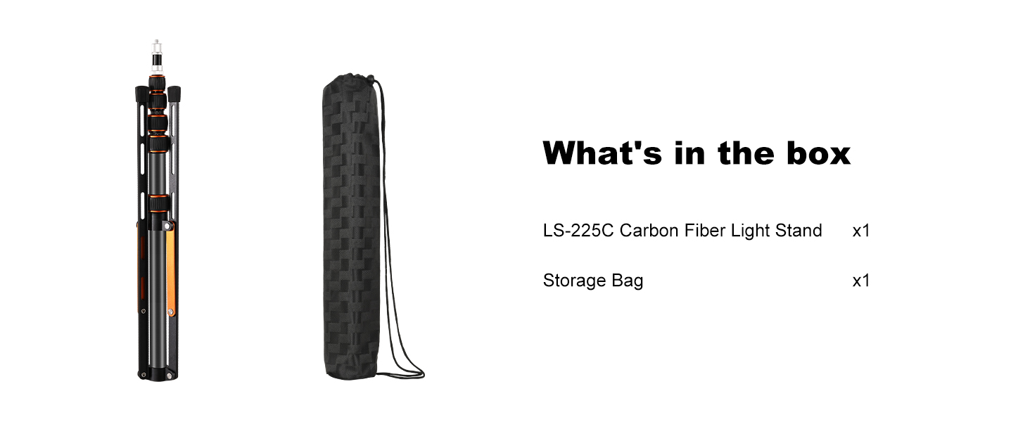 lightweight light stand with carry bag