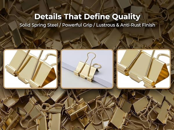 Gold Binder Clips