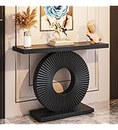 Tribesigns Modern Console Table with Geometric Base, 40 inch Wood Entryway Table Sofa Table Narro...