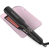 Flat Iron Hair Straightener – 1.7”Wide Ceramic Plate with Negative Ionic Technology, Digital Temp...