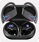 Wireless Bluetooth Earbuds with 200H Playtime, Bluetooth 6.1 Low Latency, Smart Noise Cancellatio...
