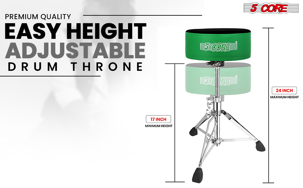 Drum Chair,Height Adjustable Heavy Duty Upgraded Drum Stool