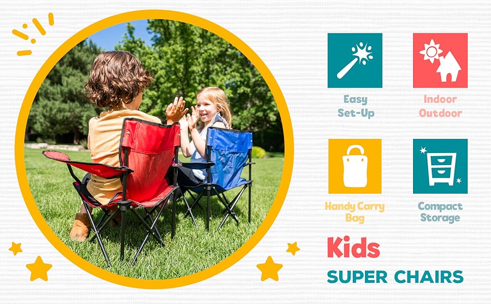kids play chair, camping chair, youth chair, fold up chair, picnic, backayrd, kids playroom, camping