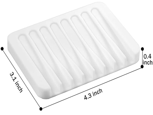 Waterfall Drainer Soap Holder for Bathroom,Extend Soap Life, Keep Soap Bars Dry Clean Easy Cleaning